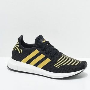 black and gold adidas shoes mens